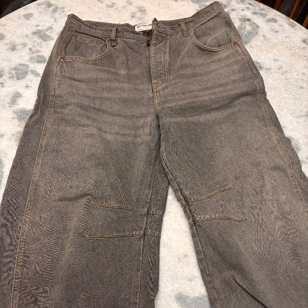 Free People - We the Free Good Luck Mid-Rise Barrel Jeans